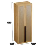 Шкаф двустворчатый, фасады натуральный ротанг  L210.60-4