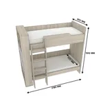 Кровать двухъярусная L908, 90x190 L/R