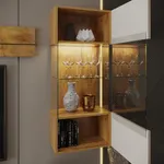 Шкаф навесной с подсветкой, фасады в эмали LE360 L/R