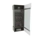 Шкаф навесной с подсветкой, фасады в эмали LE360 L/R