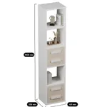 Cтеллаж сквозной книжный на 5 ниш с ящиками E805