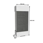 Шкаф навесной, фасады в эмали LE-360 L/R