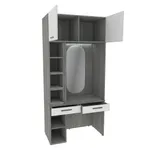 Столик туалетный с антресолью и стеллажом с подсветкой LG414.60