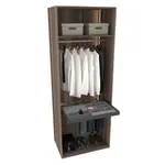 Шкаф для спальни со штангой и брючницей с подсветкой R210.60-5