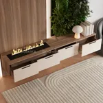 Тумба ТВ напольная с электрокамином L548.451