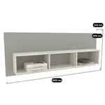 Полка навесная с задней панелью R128.6