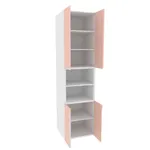 Шкаф книжный с нишей, фасады в эмали LE228.60