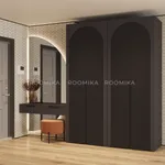 Шкаф 2 дверный, фрезерованные фасады в эмали LE210.60-1