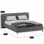 Кровать двуспальная мягкая СТЕНЛИ, 140x200