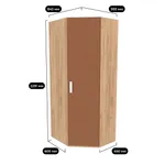 Шкаф угловой 846*846мм E218.1