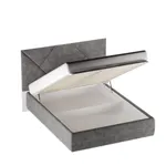 Кровать двуспальная мягкая ХЬЮГО  с подъемным механизмом, 140x200