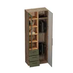 Шкаф комбинированный со стеклом с подсветкой LG215S L/R