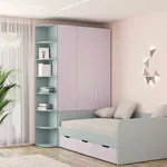 Шкаф двухдверный с фальш-панелью, фасады в эмали LE212.4-120