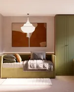 Кровать с подъемным механизмом и ящиком для белья ЛАЙН 1