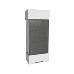 Шкаф навесной с подсветкой, фасады в эмали LE360 L/R