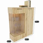 Шкаф напольный с подсветкой L202 L/R