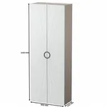 Шкаф 2 дверный, фрезерованные фасады в эмали LE210.44-1