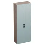 Шкаф двухдверный узкий, фрезерованные фасады в эмали LE210.44-1