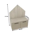 Тумба с задней панелью домик L465