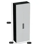 Шкаф двустворчатый L210.44-4