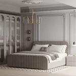 Кровать двуспальная мягкая МАЛЬТА с подъемным механизмом, 140x200