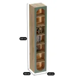 Шкаф-стеллаж с фальш-панелью МДФ с подсветкой LG223.3