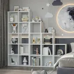 Стеллаж сквозной книжный на 10 ниш с ящиками E810