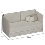 Раскладной диван с обивкой выкатной части БЕРГАМО BER-1900