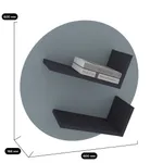 Полка навесная L128