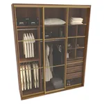 Шкаф-купе ХG216.60-1, профиль INTEGRO, стекло прозрачное, с подсветкой