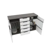 Комод с подсветкой, фасады в эмали LE707