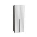 Шкаф 2 дверный с зеркалом, фасады в эмали LE210.60-4Z