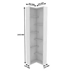 Стеллаж завершающий угловой L230.60 L/R