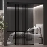 Раздвижная перегородка-купе, стекло Титан GRACE 17