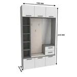 Секция с вешалкой и стеллажом LG-416