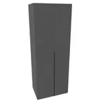 Шкаф 2 дверный, фрезерованные фасады в эмали LE210.60-1