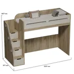 Кровать-чердак E977, 90x200 L/R