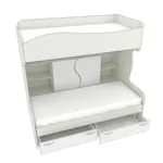 Кровать двухъярусная с лестницей комодом P904, 90x200