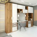 Шкаф двухдверный, фасад комбинированный E213 L/R