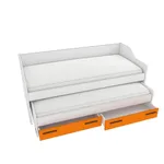 Кровать с выдвижным спальным местом L910, 90x200