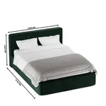 Кровать двуспальная мягкая ОСТИН  с подъемным механизмом, 140x200