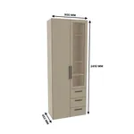 Шкаф комбинированный со стеклом с подсветкой L215S L/R