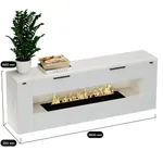 Тумба ТВ напольная с электрокамином L551.350