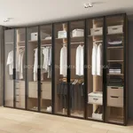 Шкаф для спальни с четырьмя ящиками и штангой с подсветкой R210.60-3