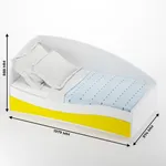 Кровать односпальная P901 с подъемным механизмом, 90x190