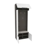 Секция с вешалкой и полками, фасады в эмали LE409 L/R