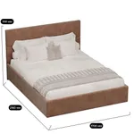 Кровать двуспальная мягкая ВЕРСАЛ с подъемным механизмом, 160x200