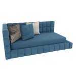 Кровать односпальная мягкая с ортопедической решеткой КВАДРО