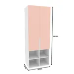 Шкаф двухдверный, фасады в эмали LE217.60-4