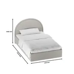 Кровать мягкая БАББЛ с подъемным механизмом, 120x200